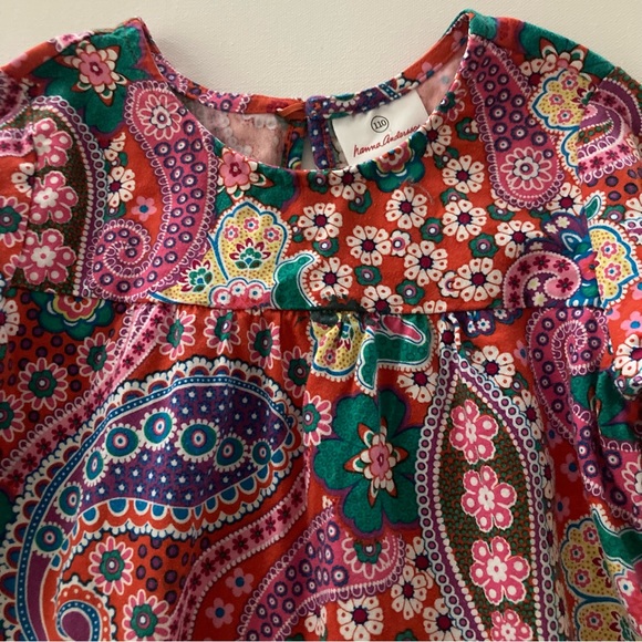 Hanna Andersson 110 Girls 5 Floral Paisley Dress - Picture 10 of 10